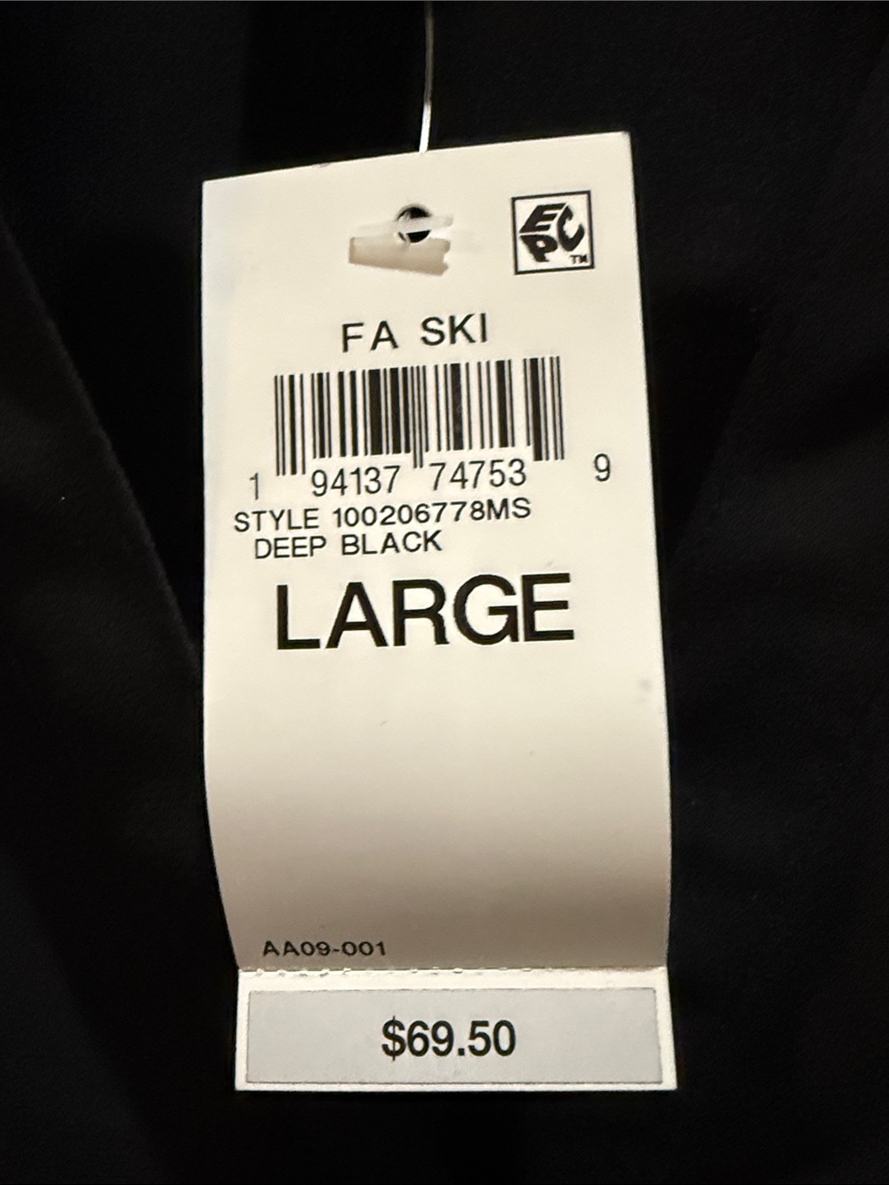 Black Ruffle-Neck Button Front Blouse - Picture 2 of 2
